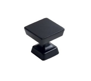 Ручка кнопка M8012.K.MB, материал Замак, цвет Чёрный, отделка Черный, 29*29*29 мм