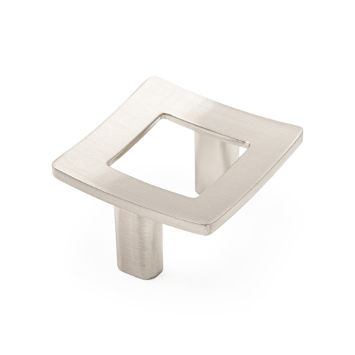 Ручка кнопка 11.3731.49, материал Замак, отделка Никель, 41*41*23 мм