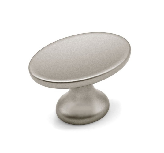 Ручка кнопка WPO799.000.00G6, материал Замак, отделка Никель, 42*29*27 мм