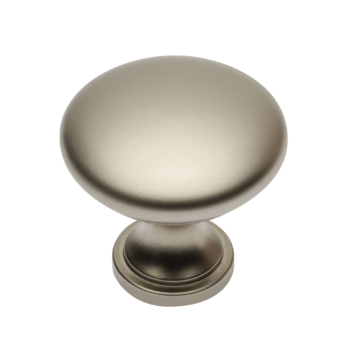 Ручка кнопка GZ-TERNI-1-02, материал Алюминий, отделка Никель, 30*29 мм