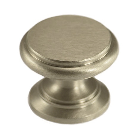 Ручка кнопка 38720 NIK MATT, материал Латунь, отделка Никель, d=32 мм