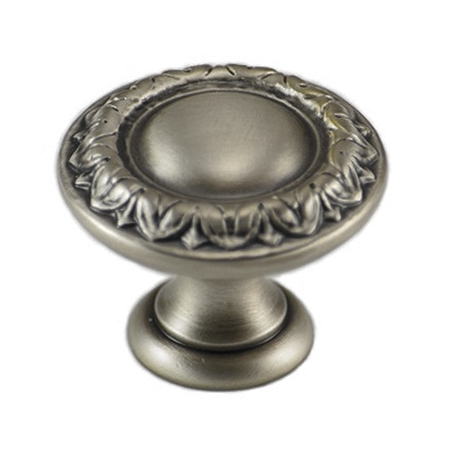 Ручка кнопка "RAFFAELLO" 436CAV30, материал Латунь, отделка Серебро, 24*d=30 мм