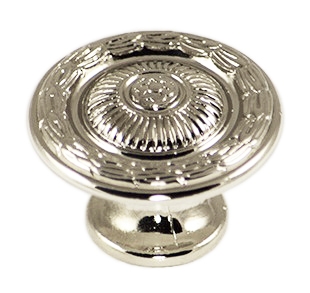 Ручка кнопка 24286Z03000.32, материал Замак, отделка Никель, 21*d=30 мм