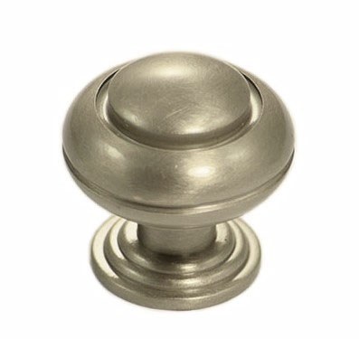 Ручка кнопка "VICTORIAN" 806 30 SN, материал Латунь, отделка Никель, 29*d=30 мм