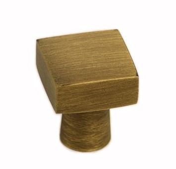 Ручка кнопка 920-20 BO, материал Латунь, отделка Бронза, 20*20*23,5 мм