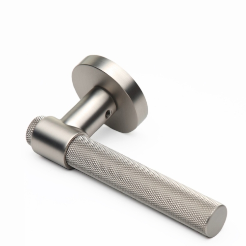 Дверная ручка на круглой розетке AXEL-T ZR NBM