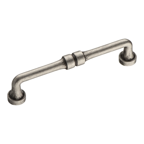 Ручка скоба 551-128-Silver, материал Замак, отделка Серебро, 37*20*150 мм