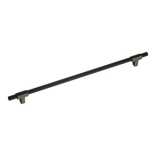 Ручка скоба 778-320-Titanium-Matt Black, материал Замак, цвет Чёрный, отделка Графит Черный, 27*14*390 мм