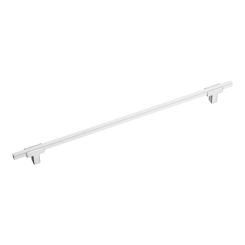 Ручка скоба 778-320-Chrome-White, материал Замак, отделка Белый Хром, 27*14*390 мм