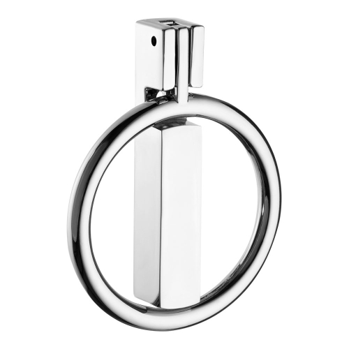 Ручка кольцо 901-Chrome, материал Замак, отделка Хром, 76*60*13 мм