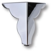 Опора мебельная KAX-4624-0123-A01, материал Сталь, отделка Хром, 128*102 мм