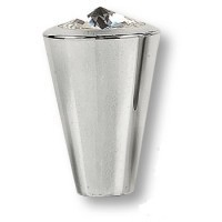 Ручка кнопка 25.355.16.SWA.07, материал Замак, отделка Хром Хрусталь, 25*d=16 мм