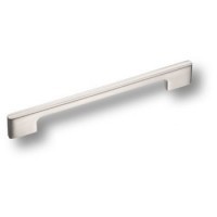 Ручка скоба 182160MP08PL06, материал Замак Пластик, цвет Белый, отделка Никель, 185*10*25 мм