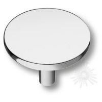 Ручка кнопка 4137 001MP02, материал Замак, отделка Хром, 29*d=36 мм