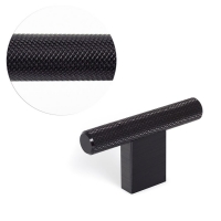 Ручка кнопка GRAF2 0430060L30, материал Замак, цвет Чёрный, отделка Черный, 60*33*10 мм