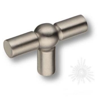 Ручка кнопка 6860-038, материал Замак, отделка Никель, 30*14*46 мм