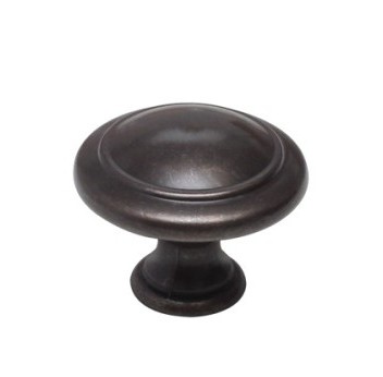 Ручка кнопка WPO.2025Y.30.M00B1, материал Замак, отделка Бронза, 30x25 мм