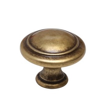 Ручка-кнопка WPO.2025Y.30.M00D1, материал Замак, отделка Бронза, 30x24 мм