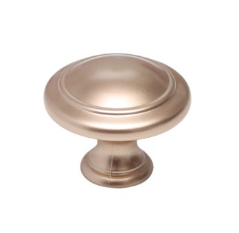 Ручка кнопка WPO.2025Y.30.M00H3, материал Замак, отделка Золото Розовое золото, 25*d=30 мм