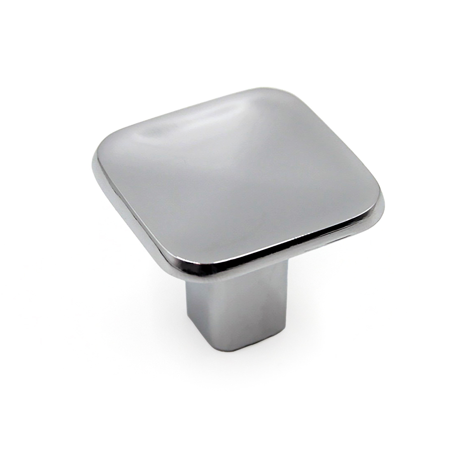 Ручка кнопка 11.4160.38, материал Замак, отделка Хром, 31*31*26 мм