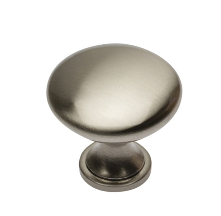 Ручка кнопка GZ-TERNI-1-06, материал Алюминий, отделка Никель, 30*29 мм