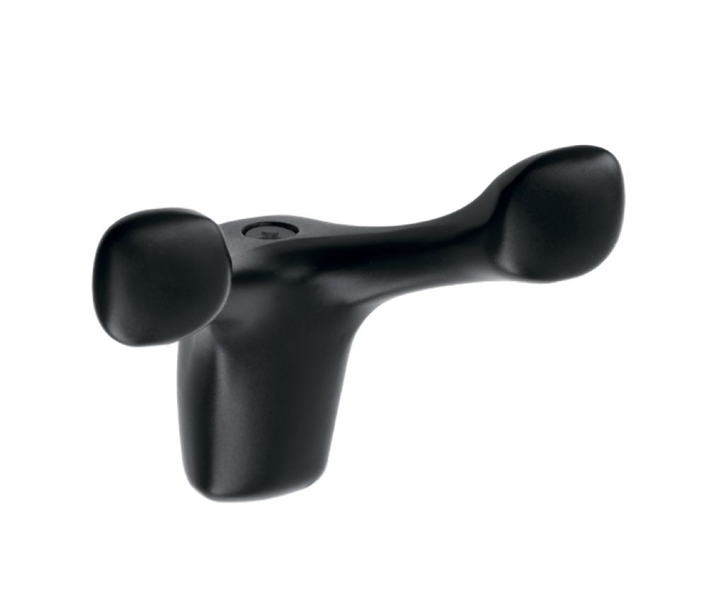 Крючок WZ-TOLED-B0-20M, материал Замак, цвет Чёрный, отделка Черный, 79*58,5*38 мм