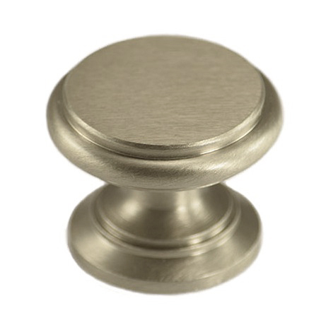 Ручка кнопка 38720 NIK MATT, материал Латунь, отделка Никель, d=32 мм