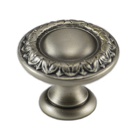 Ручка кнопка "RAFFAELLO" 436CAV30, материал Латунь, отделка Серебро, 24*d=30 мм