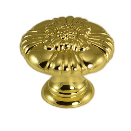 Ручка кнопка "TIZIANO" 417COL30, материал Латунь, отделка Золото, 23*d=30 мм