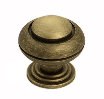 Ручка кнопка "VICTORIAN" 806 30 MAB, материал Латунь, отделка Бронза, 29*d=30 мм