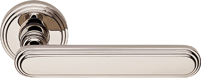 Дверная ручка на круглой розетке "CHIC" NL 1670/004, материал Латунь, 149*53 мм