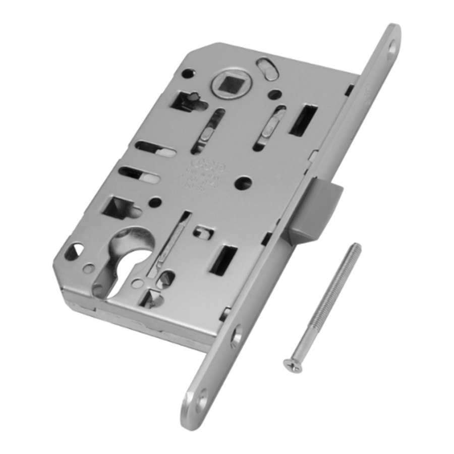 Замок Mediana EVOLUTION AGB (бесшумный) для двери закрывающейся на английский ключ B01103.50.34, материал Сталь, отделка Хром