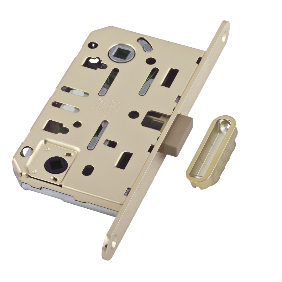 Замок Mediana POLARIS AGB (магнитный) для сантехнической двери B04102.50.23, материал Сталь, отделка Латунь