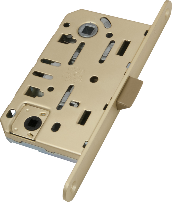 Замок Mediana EVOLUTION AGB (бесшумный) для сантехнической двери B01102.50.23, материал Сталь, отделка Латунь