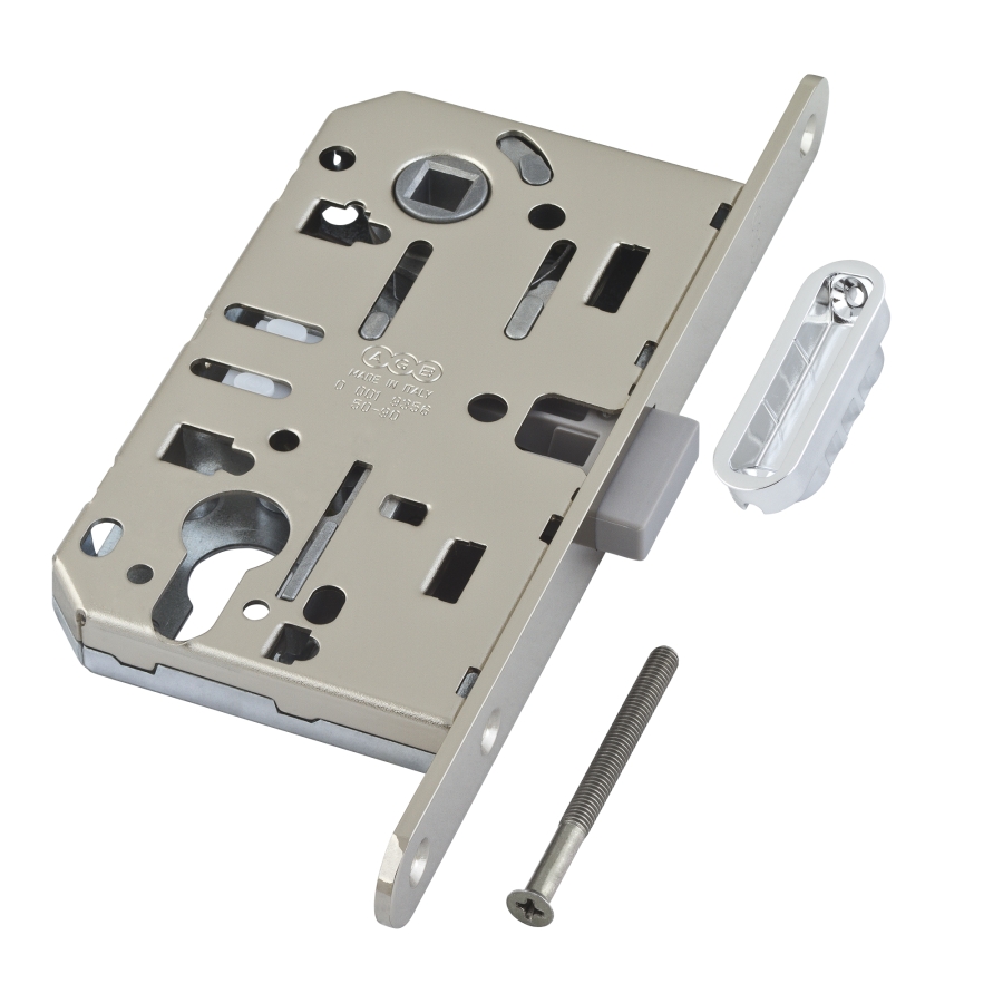 Замок Mediana POLARIS AGB (магнитный) для двери закрывающейся на английский ключ B04103.50.06, материал Сталь, отделка Хром