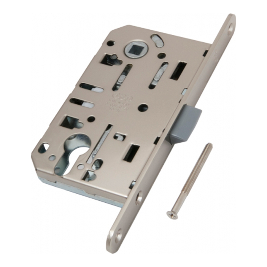 Замок Mediana EVOLUTION AGB (бесшумный) для двери закрывающейся на английский ключ B01103.50.06, материал Сталь, отделка Хром