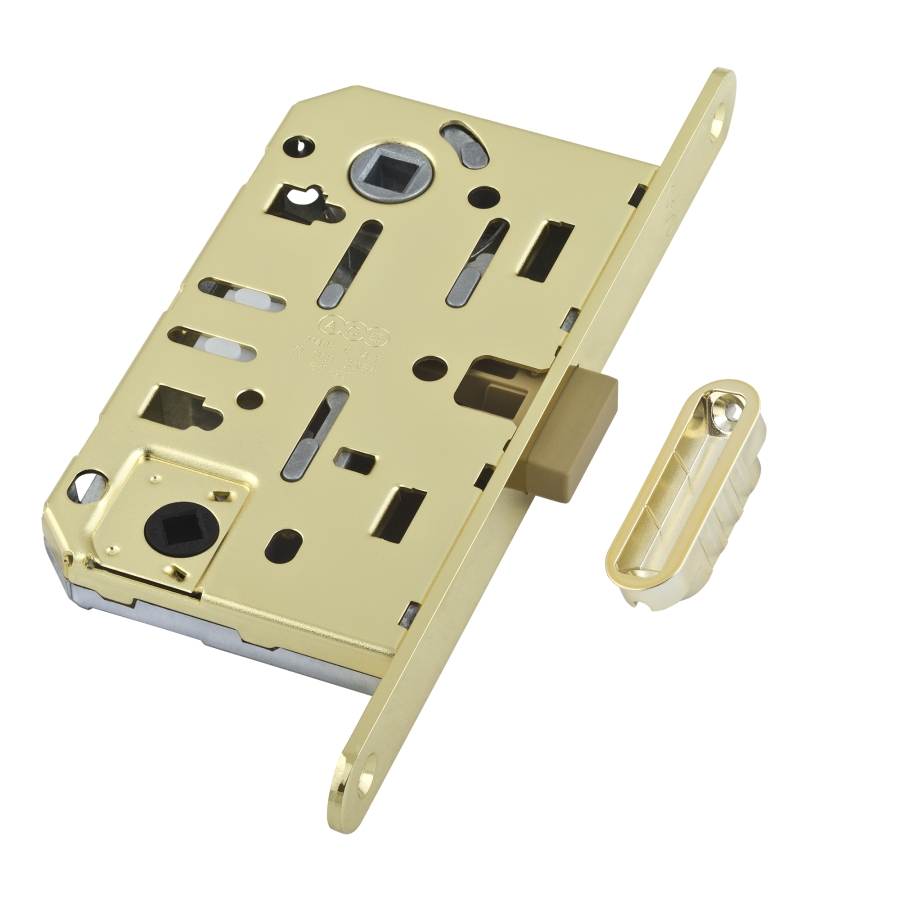 Замок Mediana POLARIS AGB (магнитный) для сантехнической двери B04102.50.03, материал Сталь, отделка Латунь