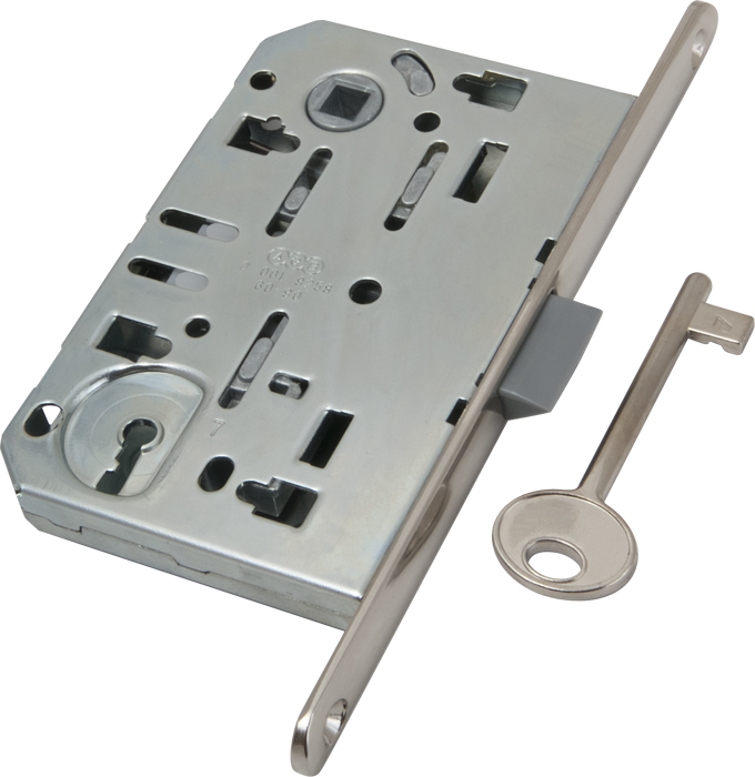 Замок Mediana EVOLUTION AGB (бесшумный) c 1 ключом для межкомнатной двери B01101.50.06, материал Сталь, отделка Хром