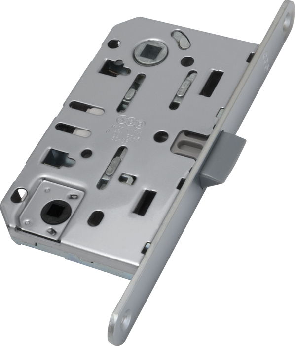 Замок Mediana EVOLUTION AGB (бесшумный) для сантехнической двери B01102.50.34, материал Сталь, отделка Хром