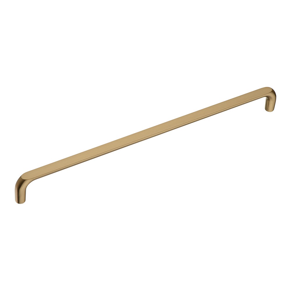 Ручка скоба 395-320-Champagne Gold, материал Замак, отделка Латунь, 37*12*332 мм