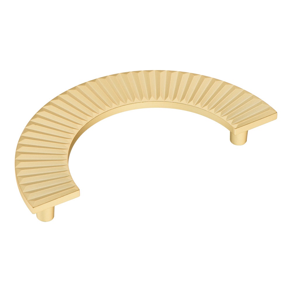 Ручка скоба 1193 128MP35, материал Замак, отделка Золото, 25*80/30*160 мм