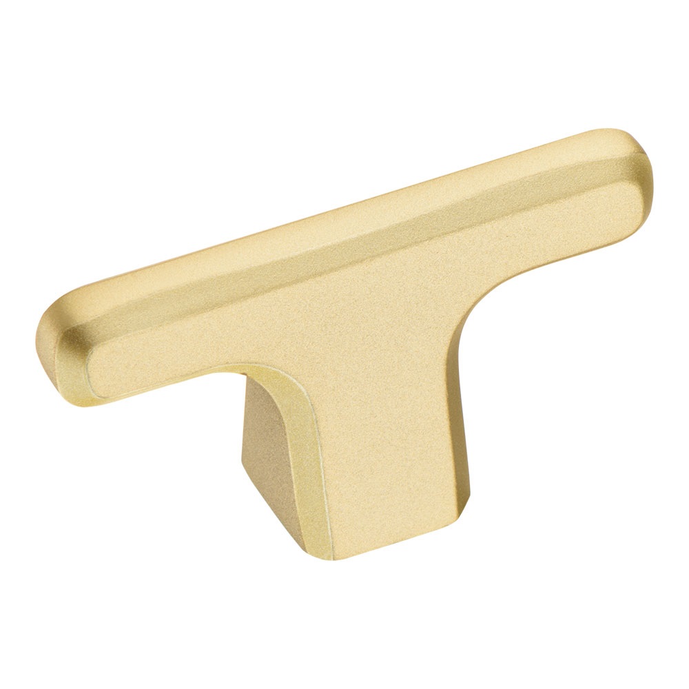 Ручка кнопка 4107 001PC35, материал Замак, отделка Золото, 30*16*54 мм