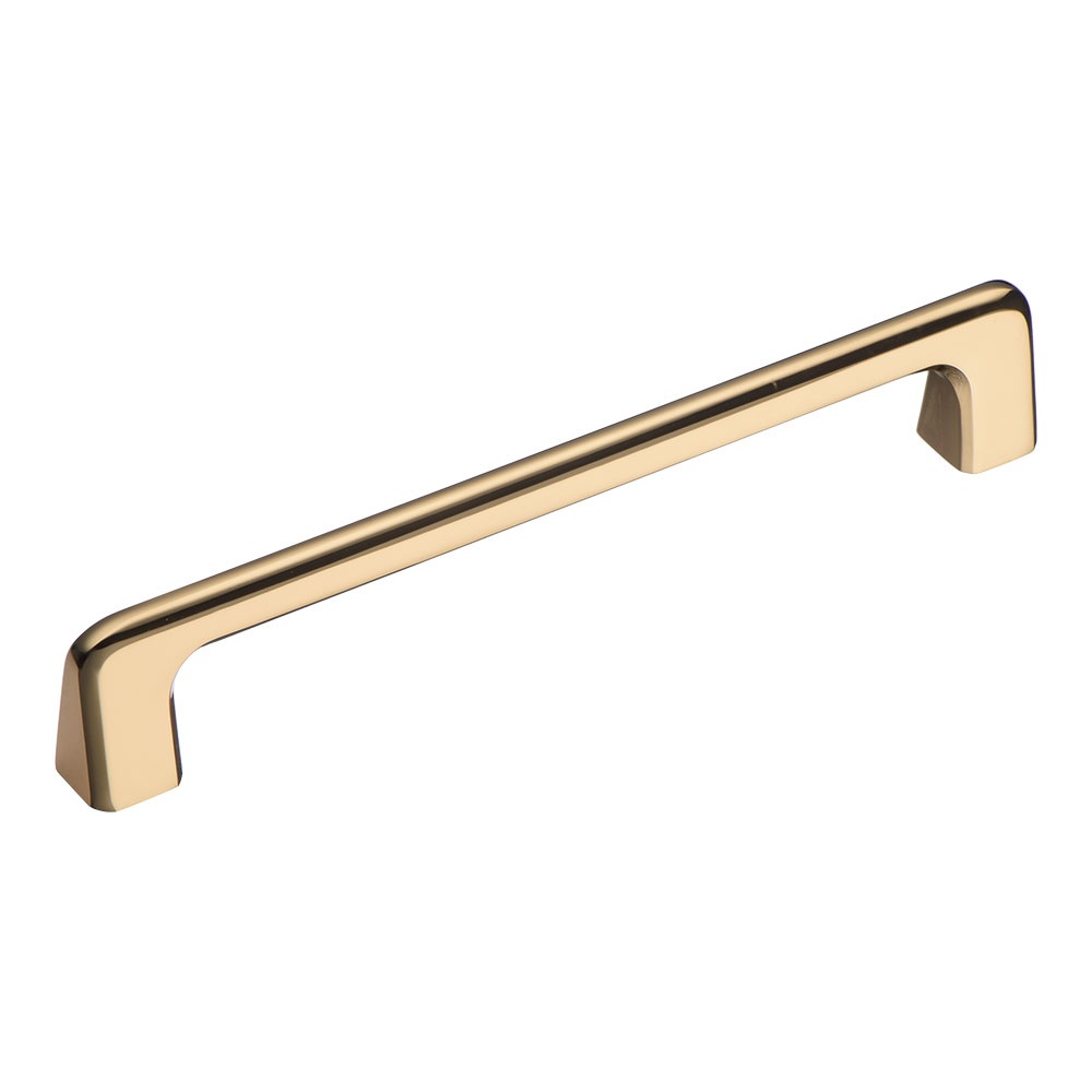 Ручка скоба 1107 160MP11, материал Замак, отделка Золото, 30*16*176 мм