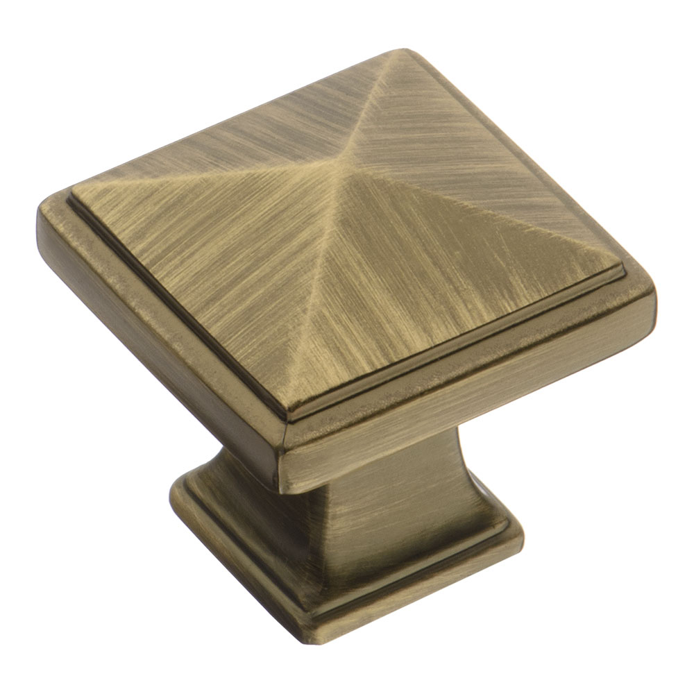 Ручка кнопка 4222 0008 ABM, материал Замак, отделка Бронза, 30*30*33 мм