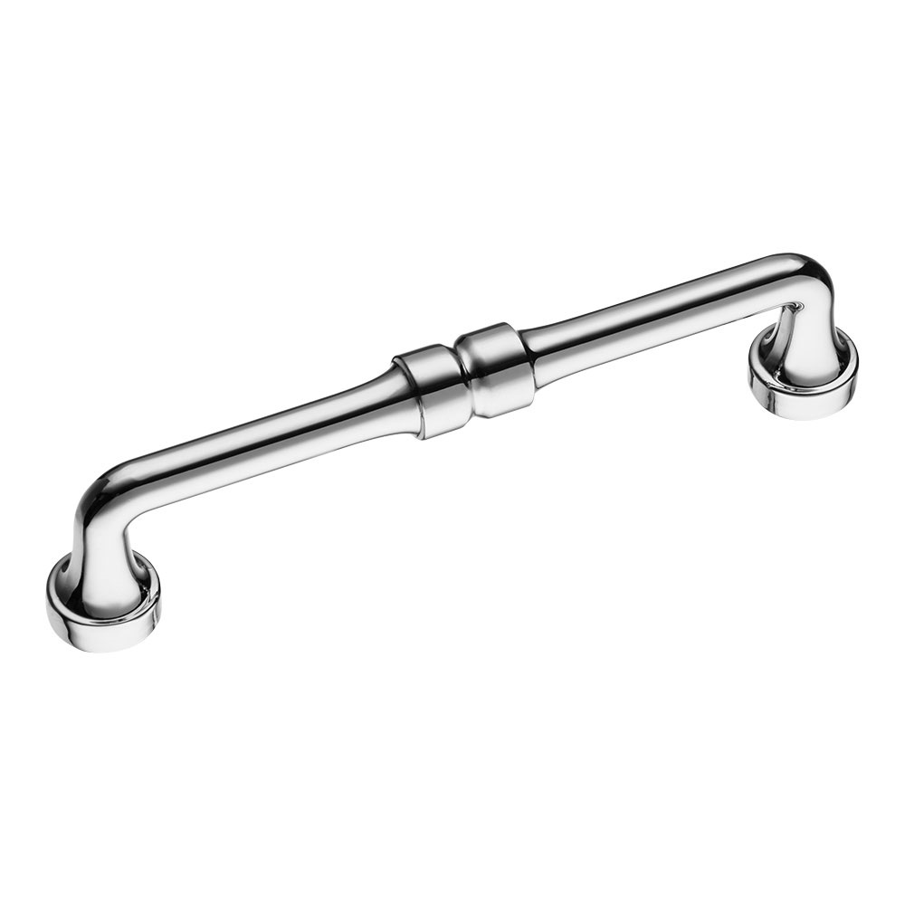 Ручка скоба 551-128-Chrome, материал Замак, отделка Хром, 37*20*150 мм