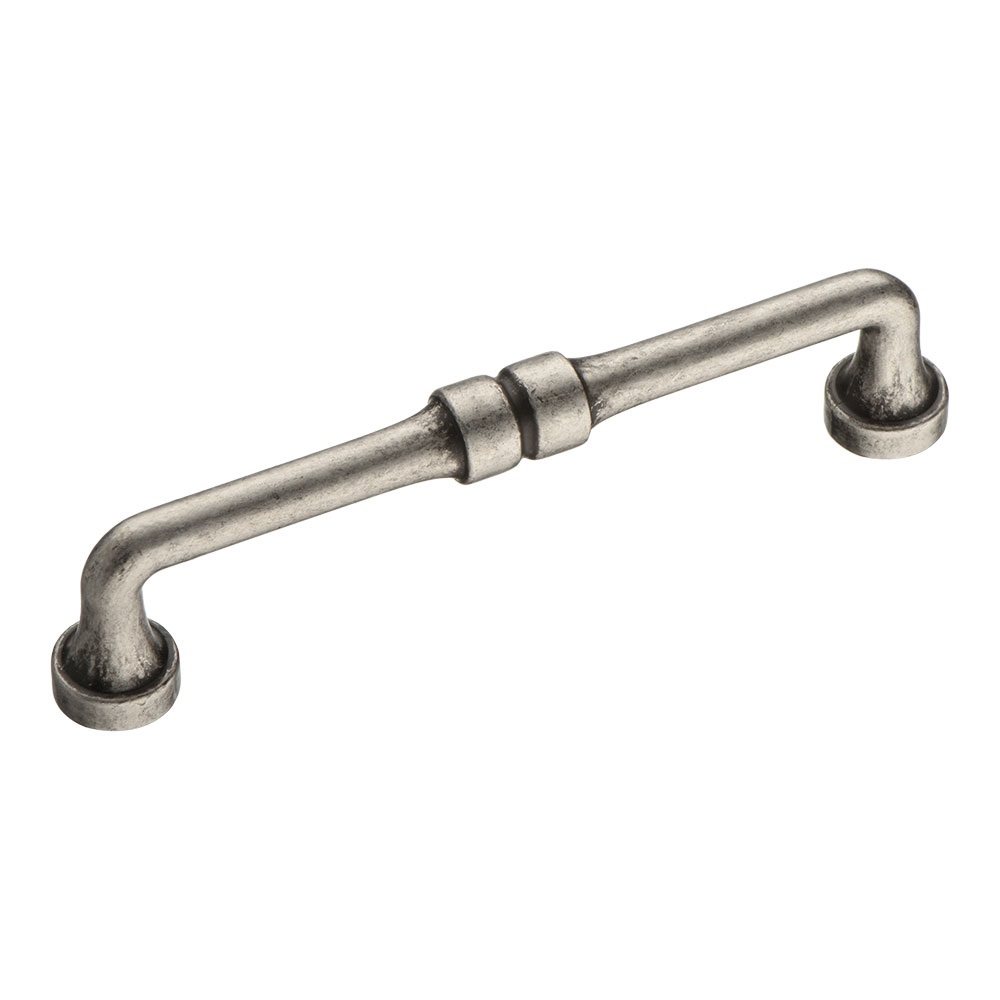 Ручка скоба 551-128-Silver, материал Замак, отделка Серебро, 37*20*150 мм