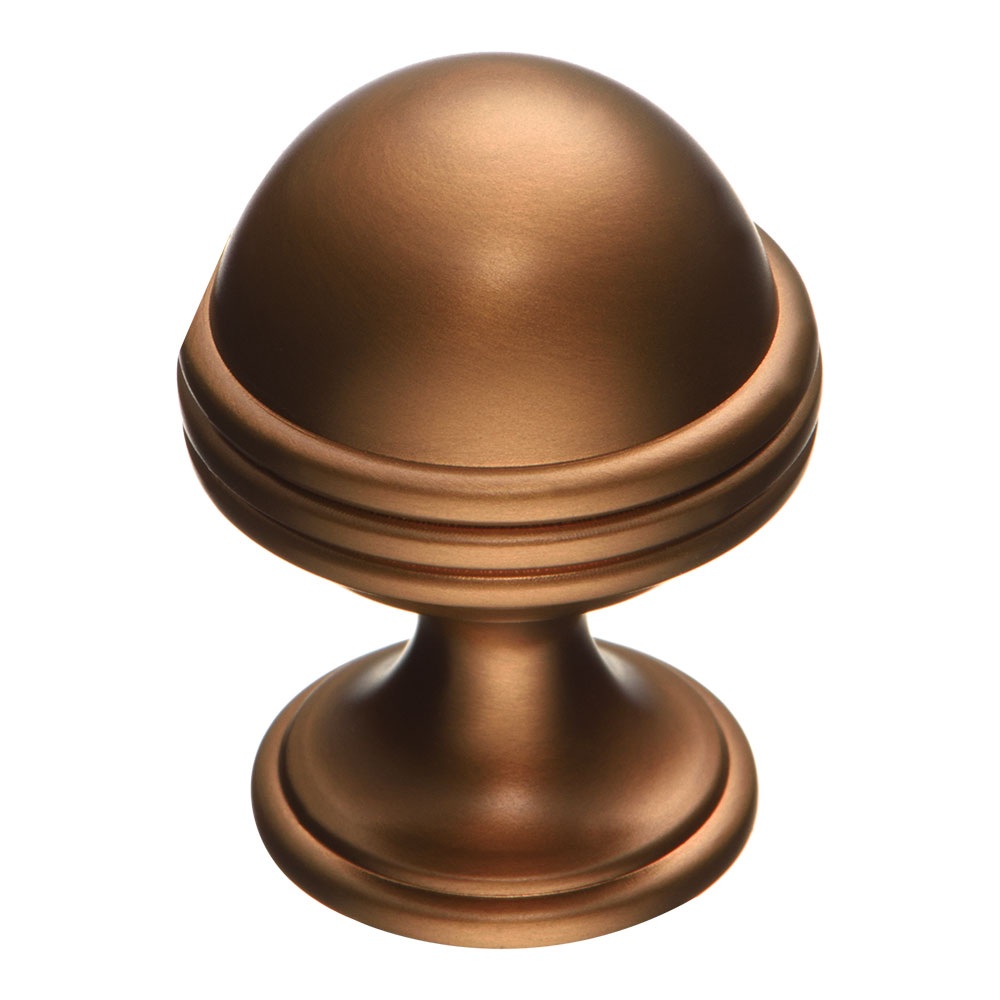 Ручка кнопка 29-Bronze, материал Замак, отделка Бронза, 40*d=30 мм