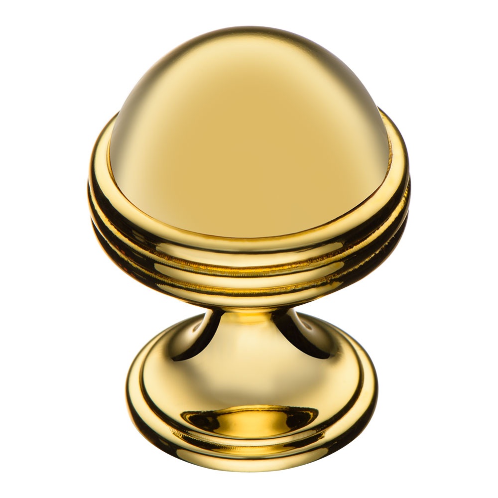 Ручка кнопка 29-Gold, материал Замак, отделка Золото, 40*d=30 мм