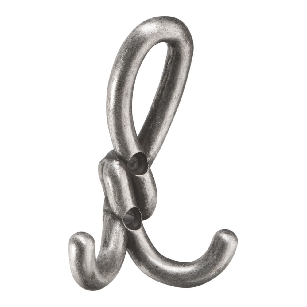 Крючок Dugum Hook Small-Silver, материал Замак, отделка Серебро, 28*61*87 мм